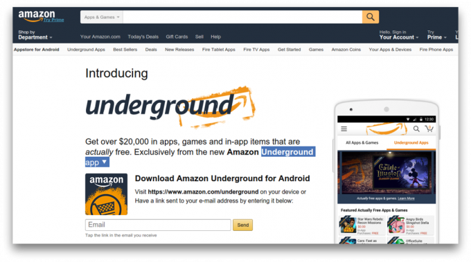Amazon Underground app - alkalmazásokat az Android ingyenes