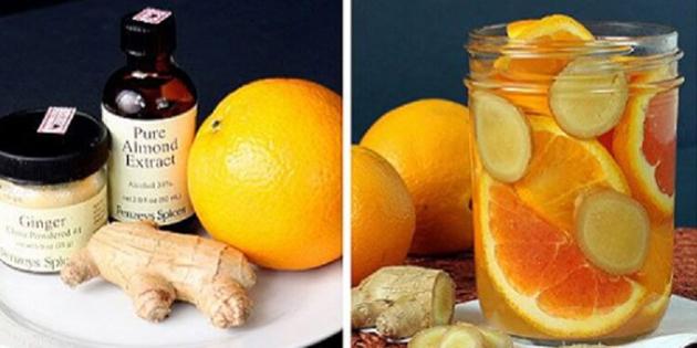 természetes aromák az otthoni: Az íz a narancs, gyömbér és mandula