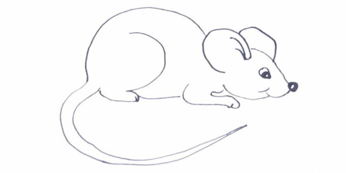 Hogyan rajzoljunk egeret vagy patkányt nehezebben