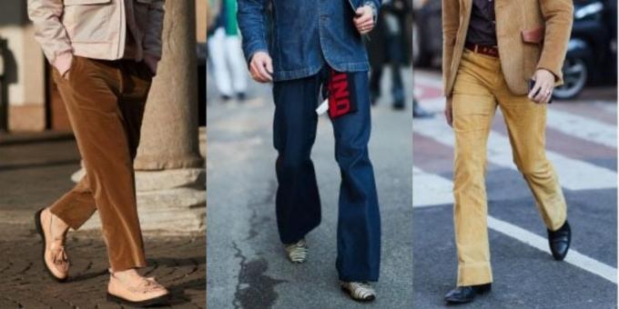 A legdivatosabb férfi nadrág: nadrág a stílus az 1970-es évek