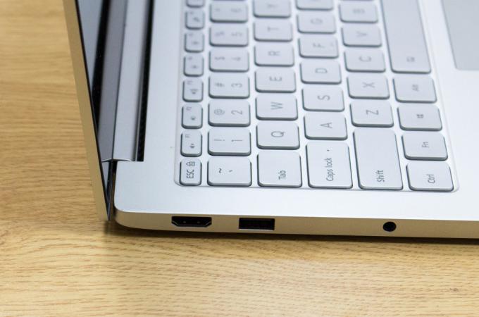 Xiaomi Mi Notebook Air 13,3 „: csatlakozók