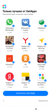 Klasszikus készlet szolgáltatások Xiaomi