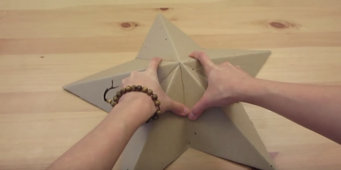 Hogyan készítsünk lámpát: alkossunk egy 3D-s csillagot