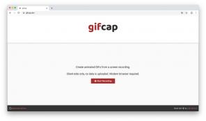 A Gifcap szolgáltatás segít a GIF gyors rögzítésében a képernyőről