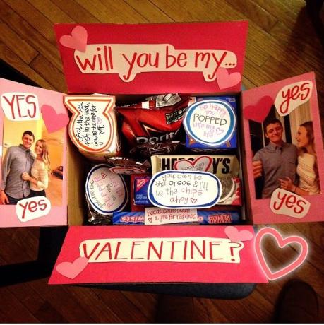 Ajándékok Valentin-nap: Box édességek