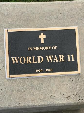 Második világháborús emléktábla