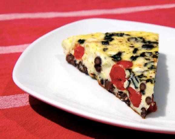 Frittata paradicsommal és bab