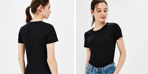 Basic női póló európai boltok: Basic póló kerek nyakú
