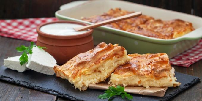 Gibanitsa. Könnyű recept a sajt szerelmeseinek