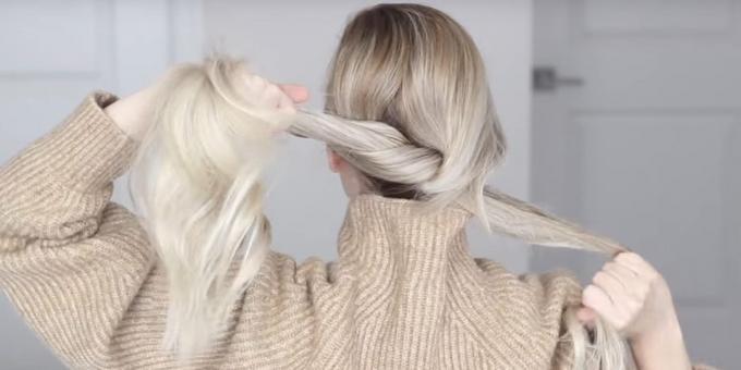 Frizurák a hosszú haj: csomót kötni