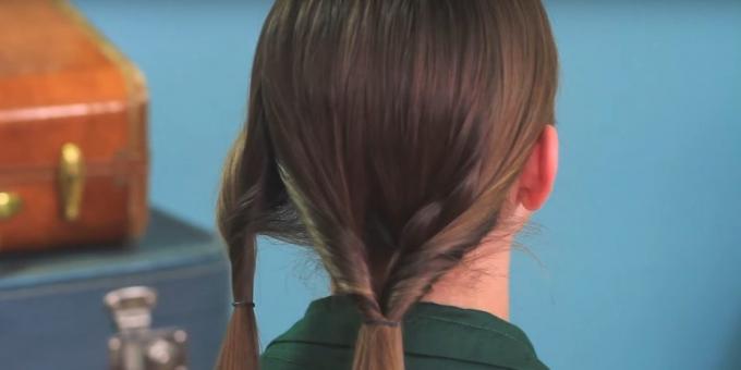 Frizurák a hosszú haj: húzza a jobb hátsó