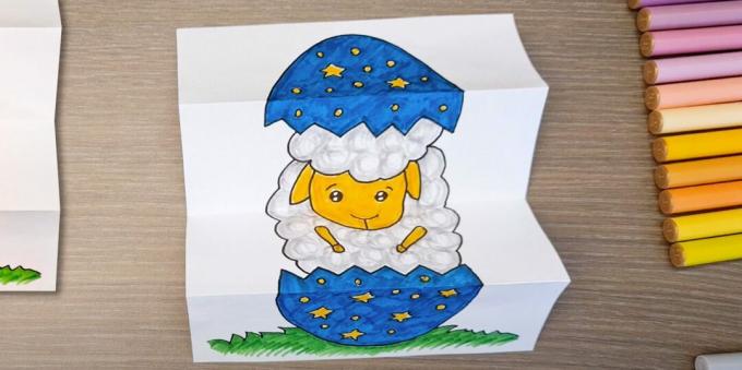 Kézműves húsvét saját kezűleg: kártya tojással