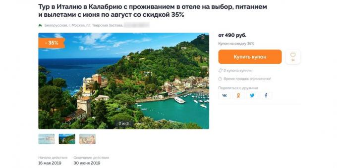 Keshbek jelentősen spórolni nyaralás Olaszországban