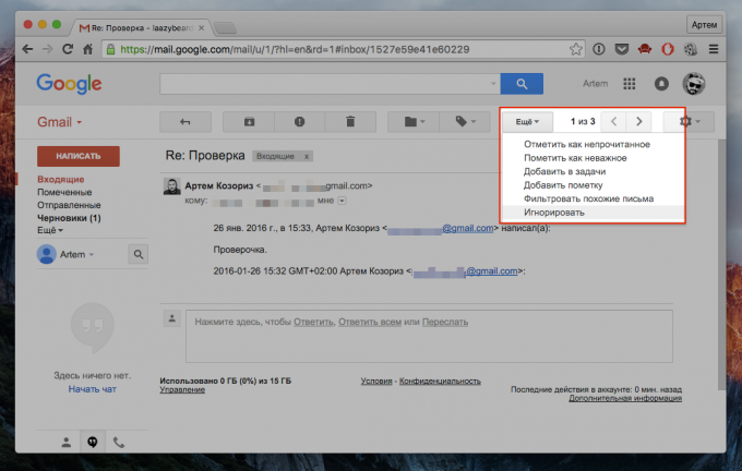 gmail-csoport levelezés