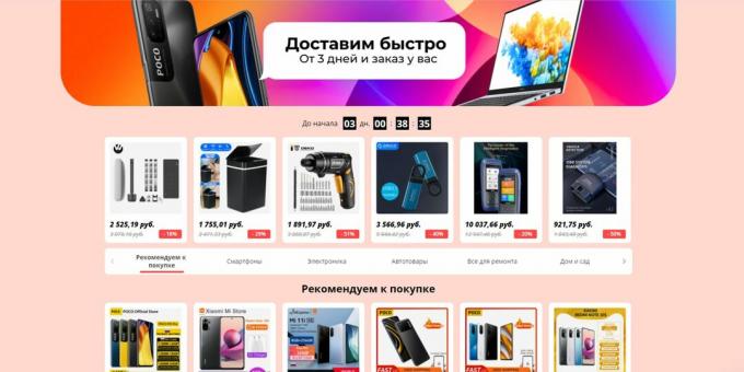 A vásárlás minden árnyalata AliExpress akció: Gyors szállítás