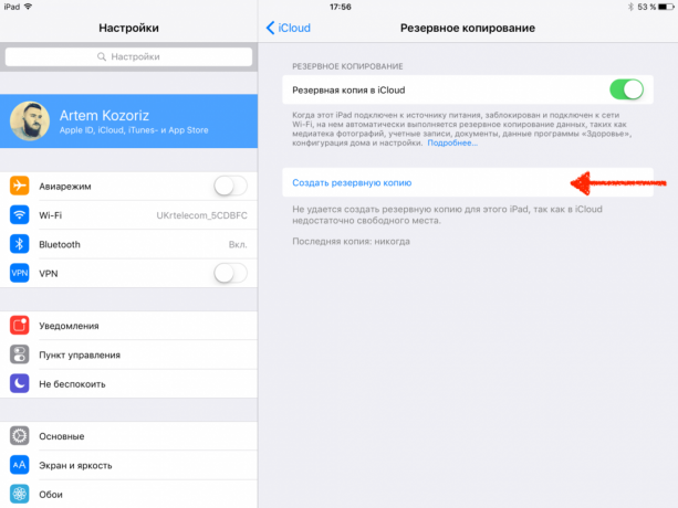 iPad Eladó: hogyan mentsünk iCloud