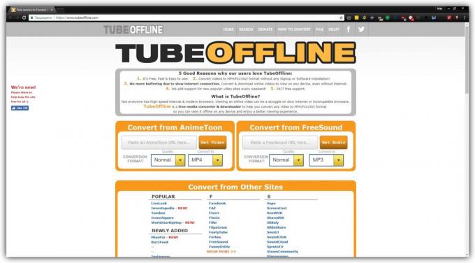 Hogyan töltsünk le videókat programozás nélkül: TubeOffline