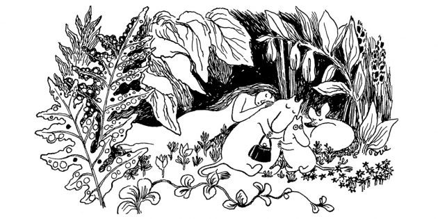 Illusztráció az első könyvet a Moomins