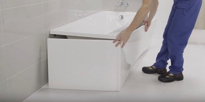 Telepítése a fürdő kezét: Fit képernyő