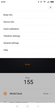 Xiaomi Mijia Smartwatch: Beállítások