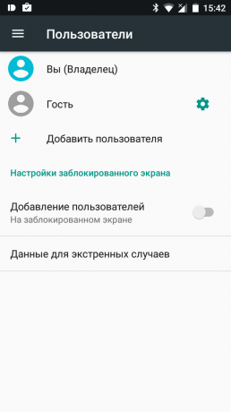 Android Nugát: Adatok vészhelyzetek