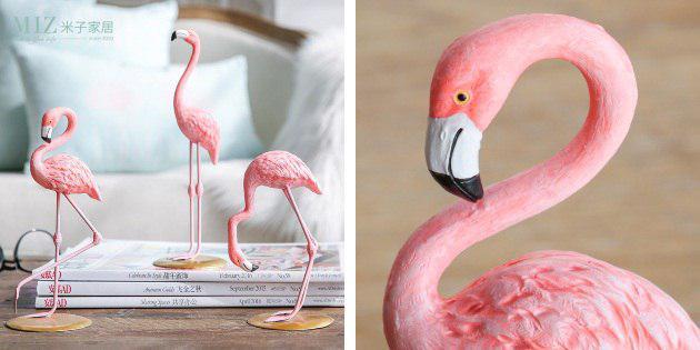 dekoratív flamingók