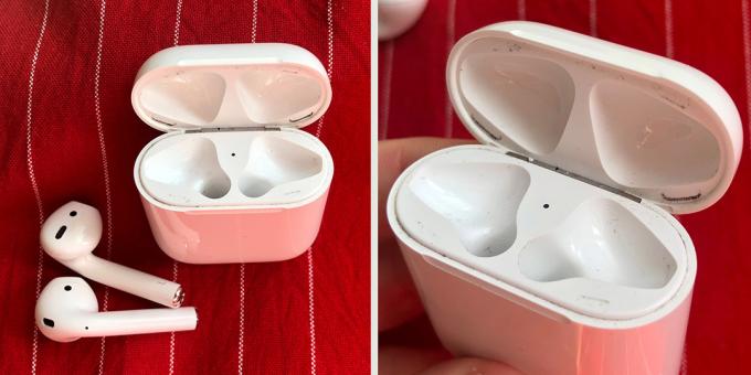 hogyan kell tiszta AirPods: por a táskát