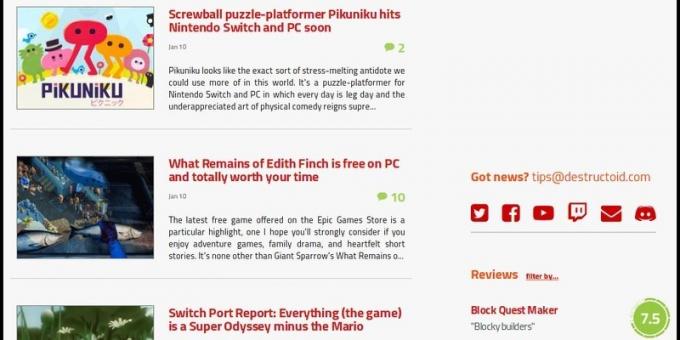 Destructoid kiadás órák részes indie játékok