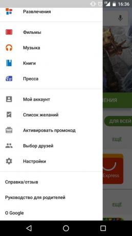 A promóciós ajánlat a Google Playen