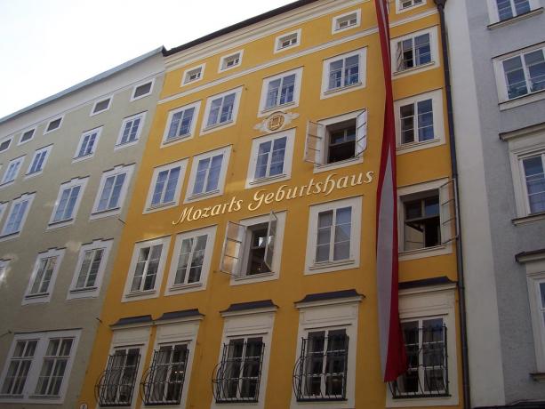 Ház Salzburgban, ahol Mozart született