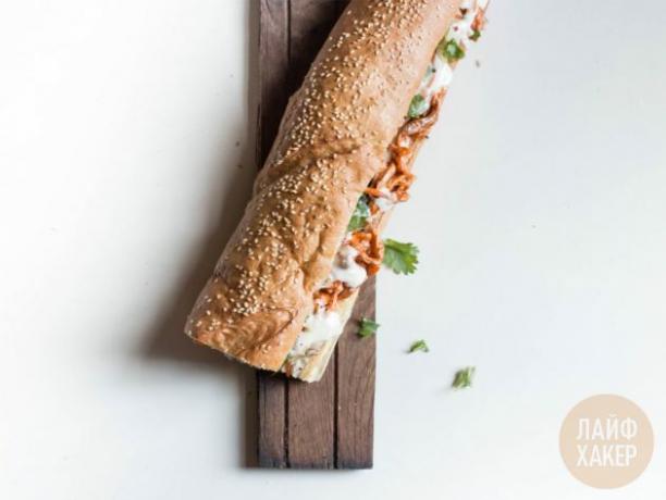 A kész ban mi szendvics egészben fogyasztható vagy kisebb darabokra osztható