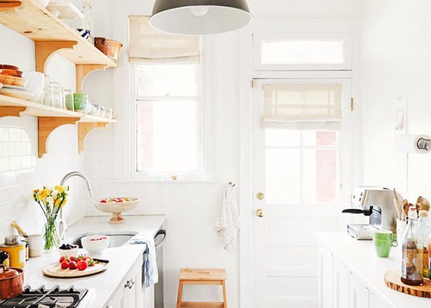 Design a kis konyha: kétsoros elrendezés