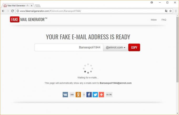 Ideiglenes e-mail: Fake Mail generátor