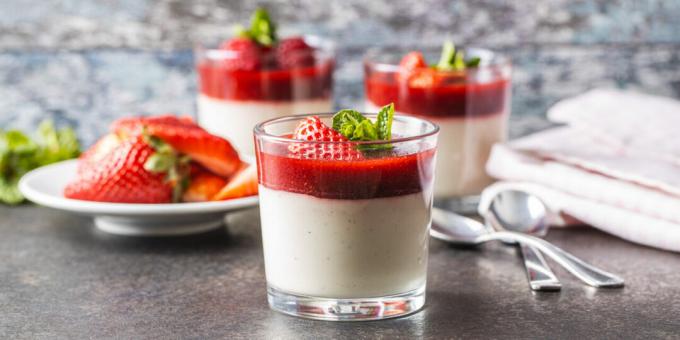 Panna cotta eperrel