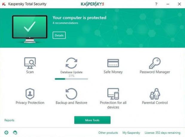 Anti-Virus for Windows 10: Kaspersky Total Security 2017