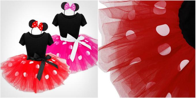 Karácsonyi jelmezek lányok: Minnie Mouse ruha