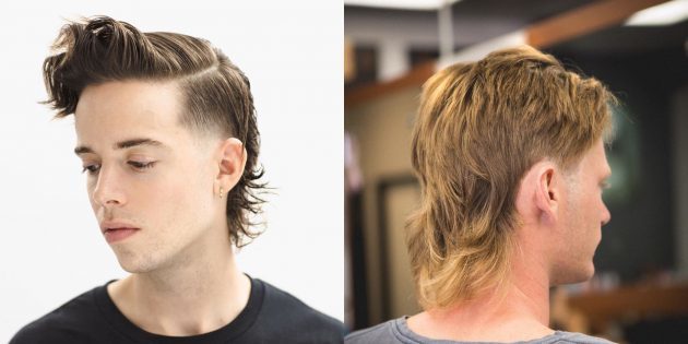 Divatos frizurák Men: Mallet