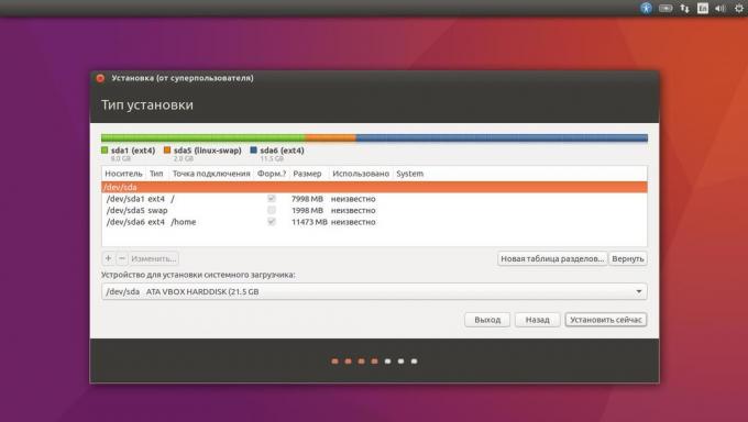 Az Ubuntu telepítése helyett a jelenlegi rendszer kézi üzemmódban