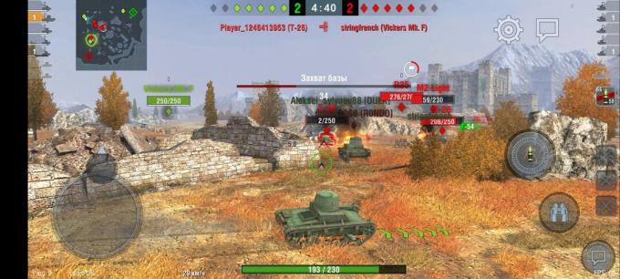 A Realme X3 Superzoom grafikus képességei a World of Tanks: Blitz-ben