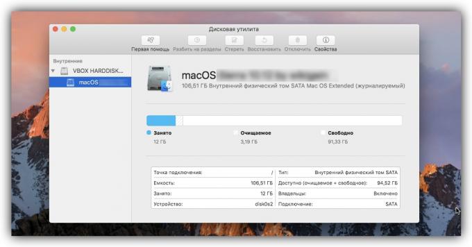 Hogyan kell egy lemezt particionálni a MacOS: Disk Utility